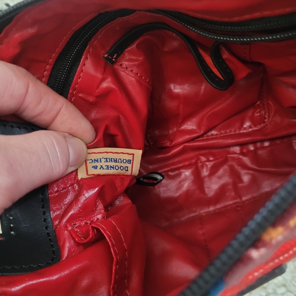 Vintage authentic Dooney & Bourke plaid red black crossbody purse tartan - Picture 13 of 16